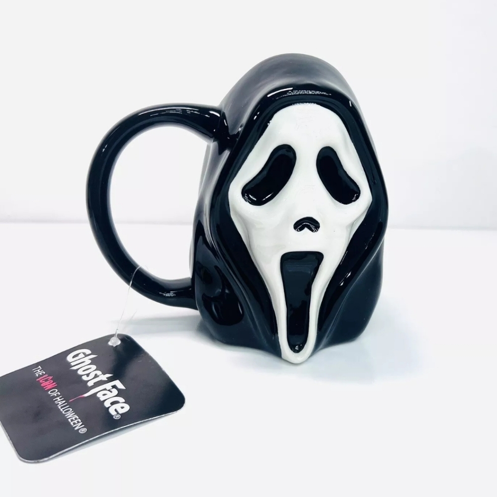 Scream Movie GhostFace Sculpted Halloween Horror Mug New 16oz